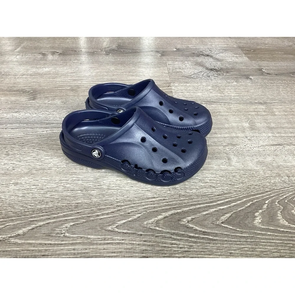 Crocs Unisex Baya Clogs, Navy Blue Slip On Shoes Size Men's 4 Women's 6 10126